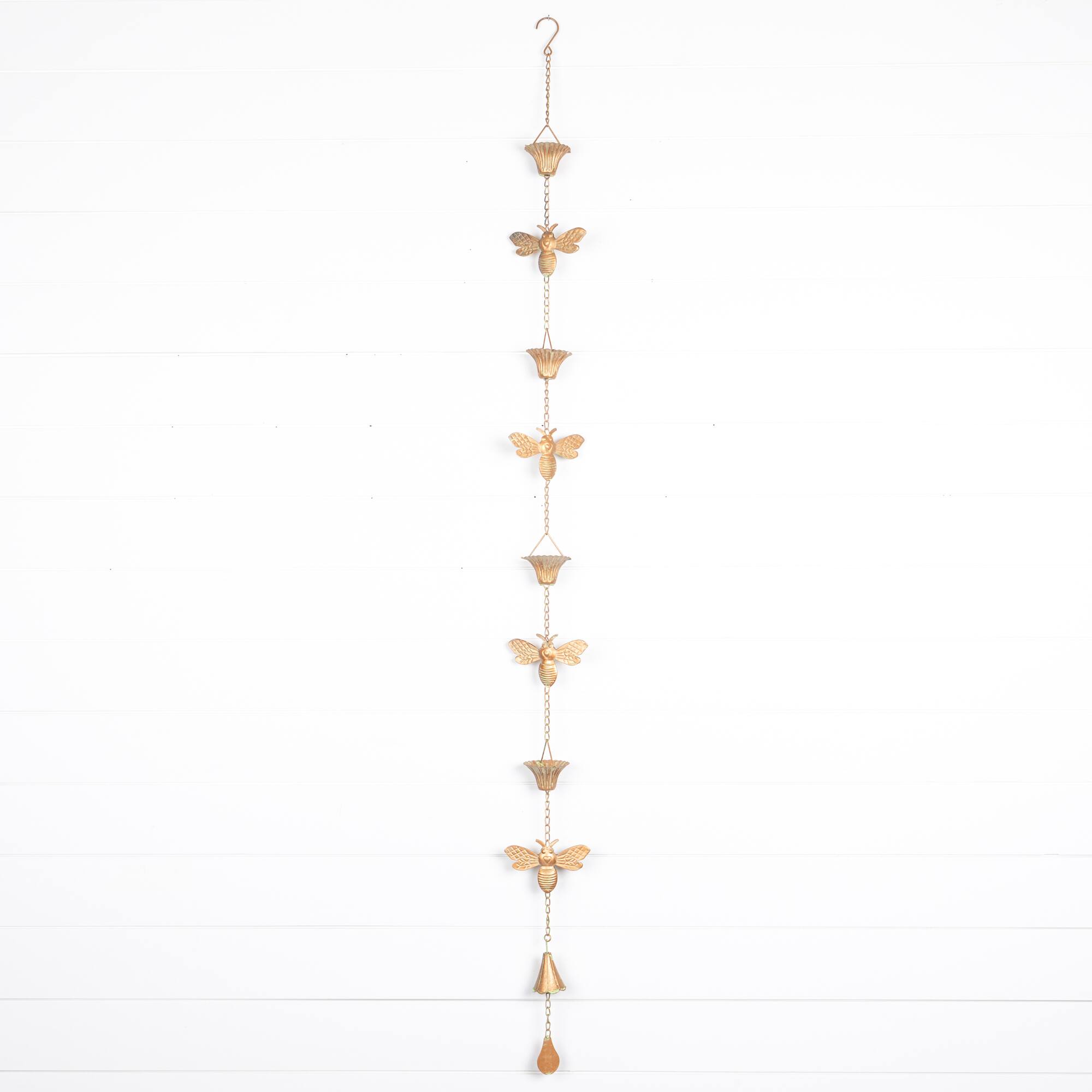 66.5" Iron Bumblebee Rain Chain